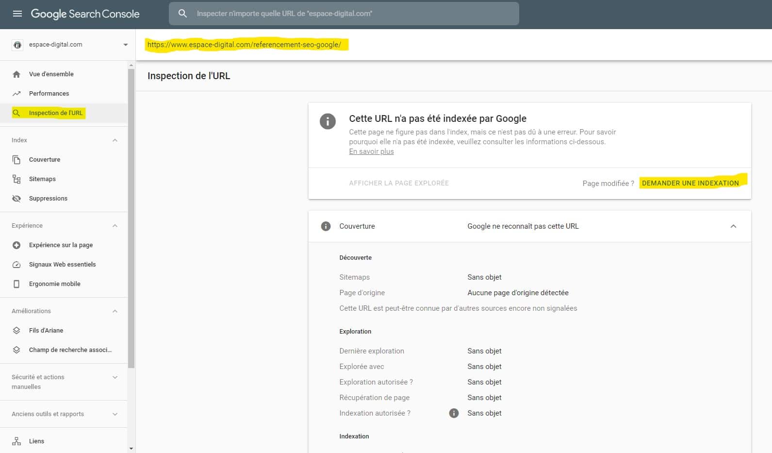 Comment référencer son site sur google - Indexation dans la Google Search Console