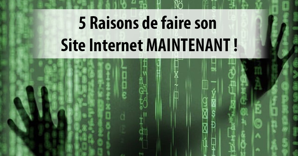 5 raisons pour lesquelles votre entreprise a absolument besoin d'un site internet maintenant - Espace digital - Nicolas Masoni